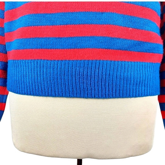 Disney x Forever 21 Donald Duck Striped Crew Neck Sweater - Picture 6 of 12